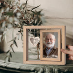 Not A Day Goes By That You Are Not Missed - Memorial Personalized Custom Rotating Wooden Picture Frame - Sympathy Gift For Family Members