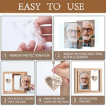 Not A Day Goes By That You Are Not Missed - Memorial Personalized Custom Rotating Wooden Picture Frame - Sympathy Gift For Family Members