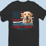 Custom Photo The Best Companionship Is With A Pet - Dog & Cat Personalized Custom Unisex T-shirt, Hoodie, Sweatshirt - 4th of July, Gift For Dog Lovers, Cat Lovers