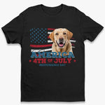 Custom Photo The Best Companionship Is With A Pet - Dog & Cat Personalized Custom Unisex T-shirt, Hoodie, Sweatshirt - 4th of July, Gift For Dog Lovers, Cat Lovers