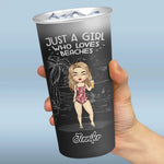 Life’s A Beach, Find Your Wave - Bestie Personalized Custom Aluminum Changing Color Cup - Summer Vacation Gift For BFF, Sisters