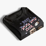 Life Is Better With Pawprints - Dog & Cat Personalized Custom Unisex T-shirt, Hoodie, Sweatshirt - 4th of July, Gift For Dad, Dog Lovers