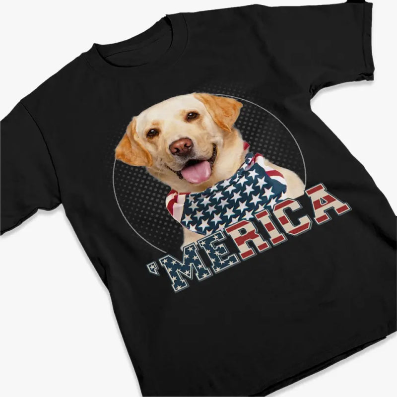 Custom Photo When I Needed A Hand, I Found Your Paw - Dog & Cat Personalized Custom Unisex T-shirt, Hoodie, Sweatshirt - 4th Of July, Gift For Pet Owners, Pet Lovers