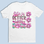 Dogs Leave Paw Prints On Your Heart - Dog Personalized Custom Unisex T-shirt, Hoodie, Sweatshirt - Gift For Dog Lovers, Pet Owners