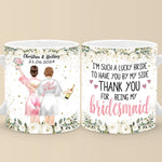 Celebrating Love With My Favorite People - Bestie Personalized Custom Mug - Wedding Gift, Bridesmaid Gift For Bridesmaid, BFF, Best Friends