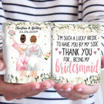 Celebrating Love With My Favorite People - Bestie Personalized Custom Mug - Wedding Gift, Bridesmaid Gift For Bridesmaid, BFF, Best Friends