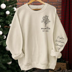 Family Means Nobody Gets Left Behind Or Forgotten - Family Personalized Custom Unisex Sweatshirt With Design On Sleeve - Gift For Auntie
