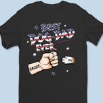 Life Is Better With Pawprints - Dog & Cat Personalized Custom Unisex T-shirt, Hoodie, Sweatshirt - 4th of July, Gift For Dad, Dog Lovers