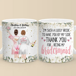 Celebrating Love With My Favorite People - Bestie Personalized Custom Mug - Wedding Gift, Bridesmaid Gift For Bridesmaid, BFF, Best Friends
