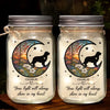 In Memory Of A Faithful Friend - Memorial Personalized Custom Mason Jar Light - Sympathy Gift For Pet Owners, Pet Lovers
