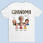 Custom Photo A Grandma Is A Hug Waiting To Happen - Family Personalized Custom Unisex T-shirt, Hoodie, Sweatshirt - Gift For Grandma