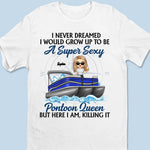 It's Pontoon Time - Family Personalized Custom Unisex T-shirt, Hoodie, Sweatshirt - Gift For Family Members, Pontoon Lovers