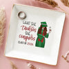 Dream Big, Achieve Bigger - Family Personalized Custom Jewelry Dish - Graduation Gift For Family Members, Siblings, Brothers, Sisters