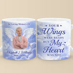 Custom Photo Not A Day Goes By That You Are Not Missed - Memorial Personalized Custom Mug - Sympathy Gift For Family
