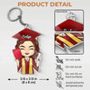 A Sweet Ending To A New Beginning - Family Personalized Custom Shaped Acrylic Keychain - Graduation Gift For Family Members, Siblings, Brothers, Sisters