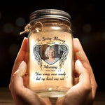 Custom Photo Memorial Gifts for Mom - Personalized Mason Jar Light