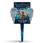 Custom Photo Memorial Angel Tribute - Personalized Acrylic Stake
