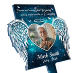 Custom Photo Memorial Angel Tribute - Personalized Acrylic Stake