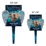 Custom Photo Memorial Angel Tribute - Personalized Acrylic Stake