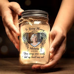 Custom Photo Memorial Gifts for Mom - Personalized Mason Jar Light