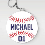 Custom Name Baseball Gifts for Players - Personalized Acrylic Keychain