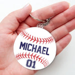 Custom Name Baseball Gifts for Players - Personalized Acrylic Keychain