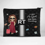 Life Is More Fun When I Travel - Travel Personalized Custom Cosmetic Bag - Holiday Vacation Gift, Gift For Women, Girls, Travel Lovers