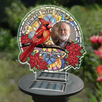Custom Photo I'm Always By Your Side - Memorial Personalized Custom Garden Solar Light - Sympathy Gift For Family