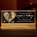 Custom Photo The Loss Is Immeasurable, But So Is The Love Left Behind - Memorial Personalized Custom Acrylic Letters 3D LED Night Light - Sympathy Gift For Family