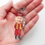 Custom Photo You Belived You Could So You Did - Family Personalized Custom Shaped Acrylic Keychain - Graduation Gift For Family