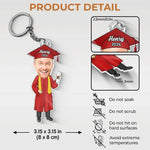 Custom Photo You Belived You Could So You Did - Family Personalized Custom Shaped Acrylic Keychain - Graduation Gift For Family