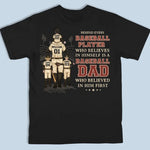 Behind Every Baseball Player - Family Personalized Custom Back Printed Unisex T-shirt, Hoodie, Sweatshirt - Gift For Dad, Baseball Players, Baseball Fans