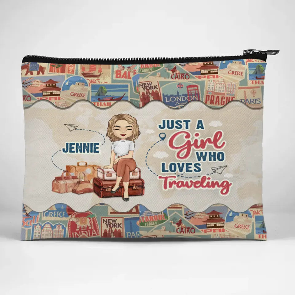 Ready For The Next Adventure - Travel Personalized Custom Cosmetic Bag - Holiday Vacation Gift, Gift For Adventure Travel Lovers