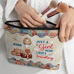 Ready For The Next Adventure - Travel Personalized Custom Cosmetic Bag - Holiday Vacation Gift, Gift For Women, Travel Lovers