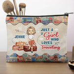 Ready For The Next Adventure - Travel Personalized Custom Cosmetic Bag - Holiday Vacation Gift, Gift For Women, Travel Lovers