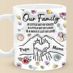 Family Means Nobody Gets Left Behind Or Forgotten - Family Personalized Custom 3D Inflated Effect Printed Mug - Gift For Family Members