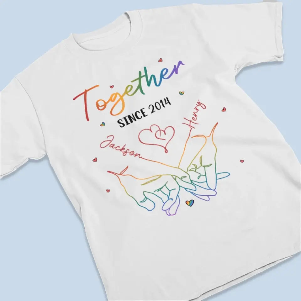 Love Is Love Forever - Couple Personalized Custom Unisex T-shirt, Hoodie, Sweatshirt - Gift For Husband Wife, Anniversary, LGBTQ+