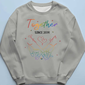 Love Is Love Forever - Couple Personalized Custom Unisex T-shirt, Hoodie, Sweatshirt - Gift For Husband Wife, Anniversary, LGBTQ+