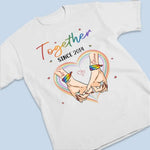 Love Wins, Love Matters - Couple Personalized Custom Unisex T-shirt, Hoodie, Sweatshirt - Gift For Husband Wife, Anniversary, LGBTQ+