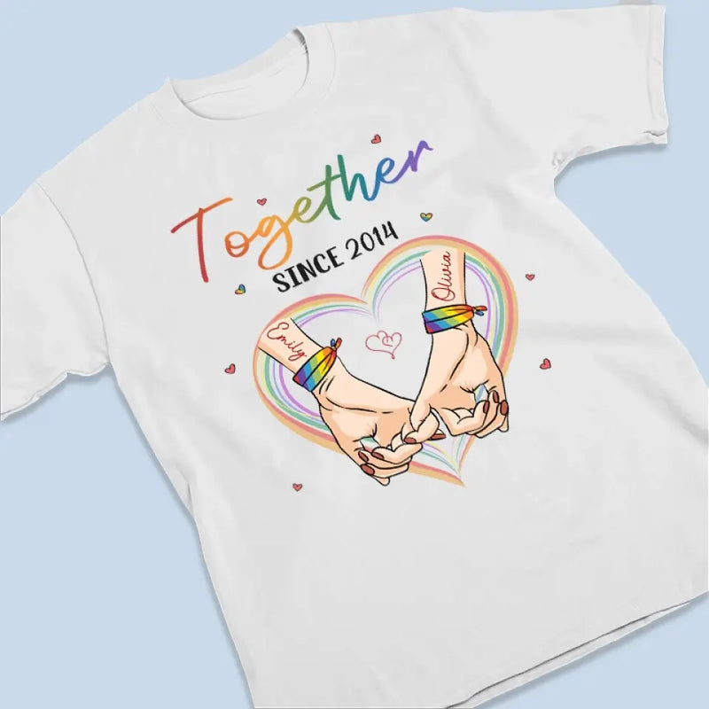 Love Wins, Love Matters - Couple Personalized Custom Unisex T-shirt, Hoodie, Sweatshirt - Gift For Husband Wife, Anniversary, LGBTQ+