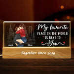The Best Things In Life Are Better With You - Couple Personalized Custom Acrylic Letters 3D LED Night Light - Gift For Husband, Wife, Couple