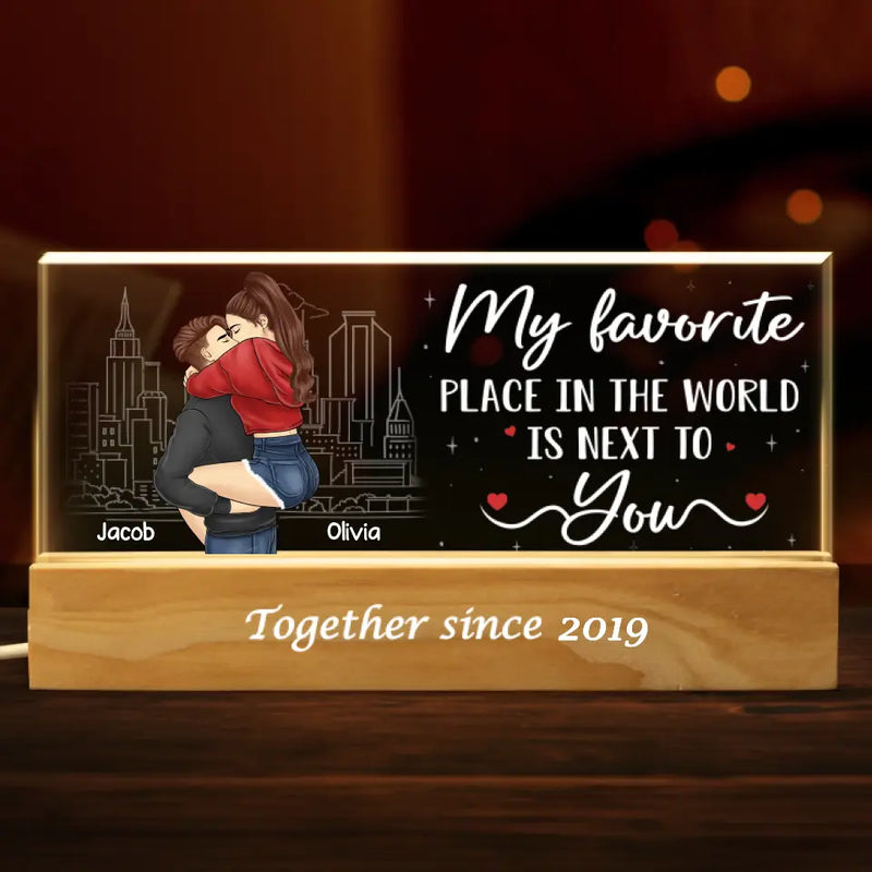 The Best Things In Life Are Better With You - Couple Personalized Custom Acrylic Letters 3D LED Night Light - Gift For Husband Wife, Anniversary