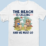 Love You To The Beach And Back - Bestie Personalized Custom Unisex T-shirt, Hoodie, Sweatshirt - Summer Vacation Gift For Best Friends, BFF, Sisters