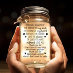 Custom Name Sister Bestie Gifts for Women - Personalized Mason Jar Light