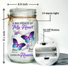 Your Memory Lives On - Memorial Personalized Custom Mason Jar Light - Sympathy Gift For Family Members
