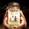 Your Light Will Always Shine In Our Hearts - Memorial Personalized Custom Mason Jar Light - Sympathy Gift For Pet Owners, Pet Lovers