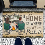 Custom Name RV Camping Gifts for Couples - Personalized Doormat
