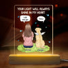 Still Here Around You - Memorial Personalized Custom Shaped 3D LED Light - Sympathy Gift For Pet Owners, Pet Lovers