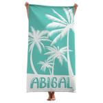 Tanned And Tipsy - Family Personalized Custom Beach Towel - Summer Vacation Gift, Birthday Pool Party Gift For Family Members