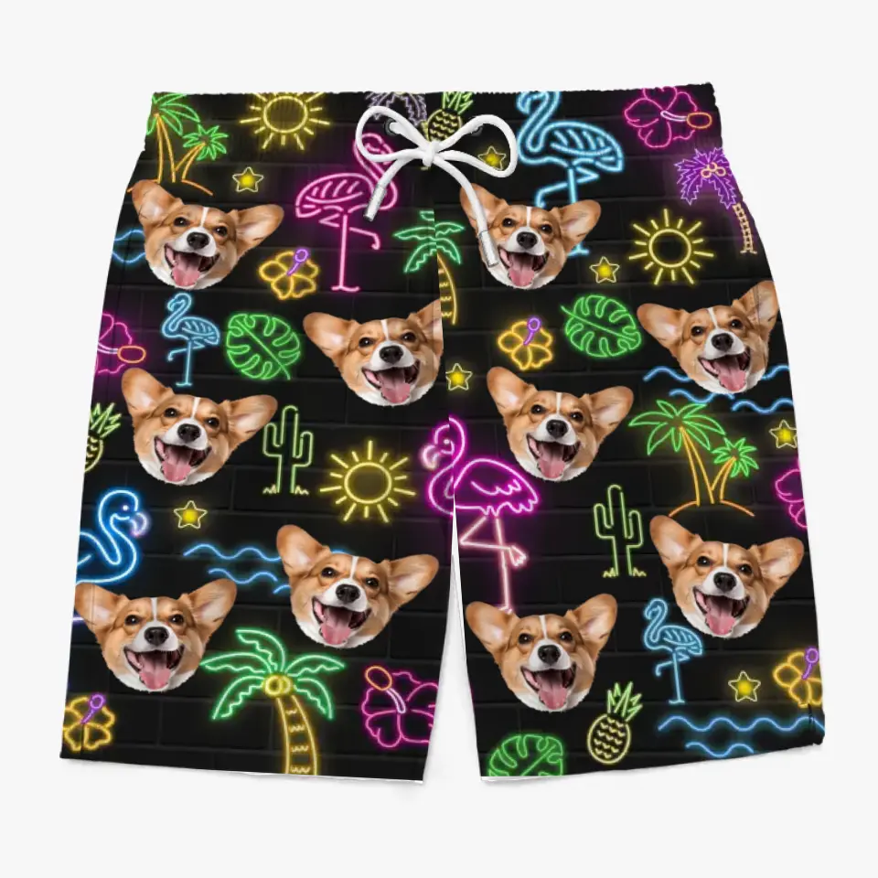 Custom Photo Every Day Should Be A Beach Day - Dog & Cat Personalized Custom Tropical Hawaiian Aloha Men Beach Shorts - Summer Vacation Gift, Birthday Party Gift For Pet Owners, Pet Lovers